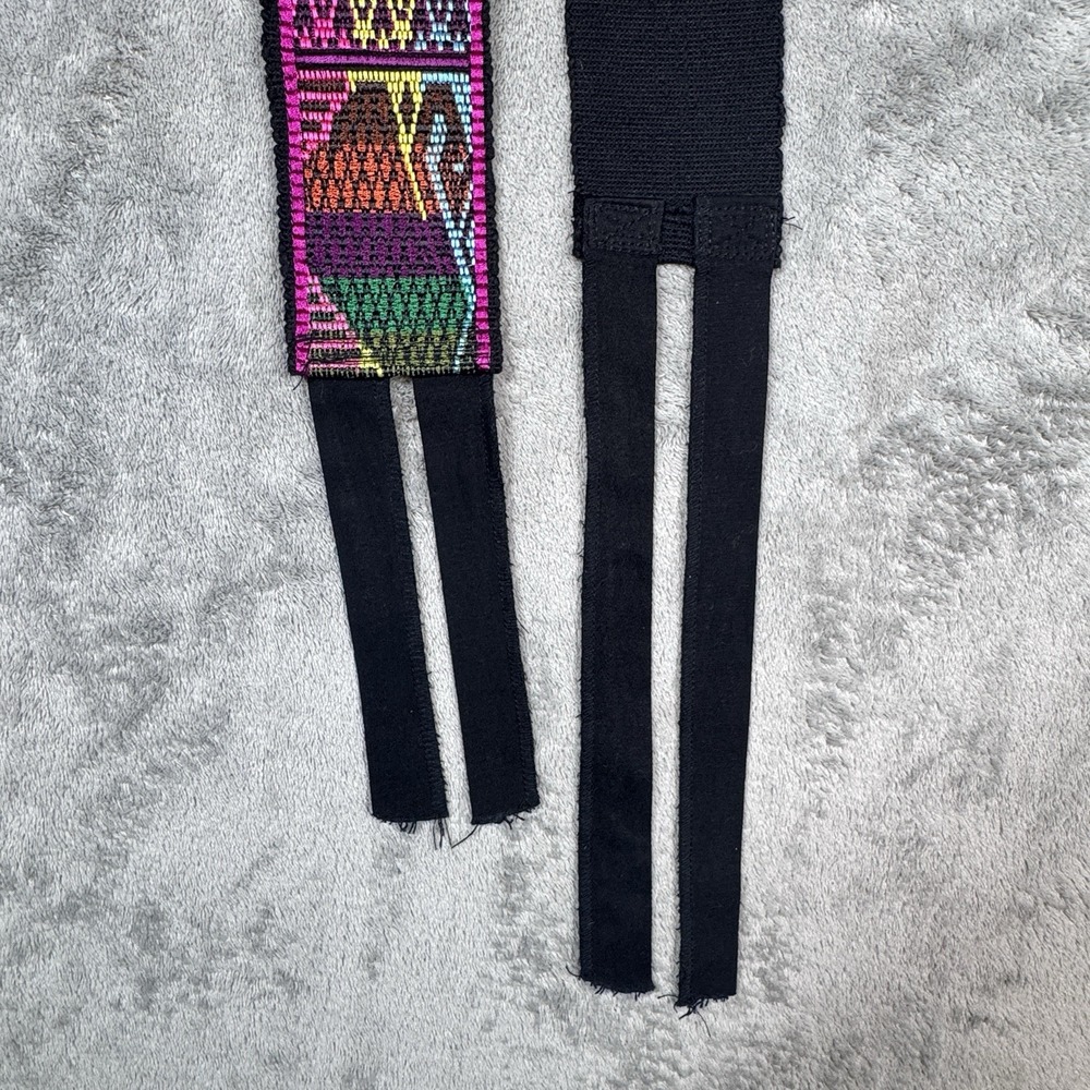 Handmade Guatemalan Embroidered Sash Belt Mayan Bird Animal Textile Faja - Picture 3 of 7